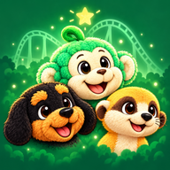Kiwi, Monkey und Freddie auf dem Parktour-App-Icon
